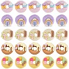 SUNNYCLUE 50Pcs 5 Styles Opaque Resin Imitation Food Cabochons RESI-SC0002-94-1