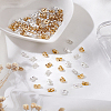 100Pcs 2 Colors Rack Plating Brass Friction Ear Nuts KK-LP0001-71-1