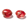 Handmade Gold Sand Lampwork Beads SLFG12mmY-1-2