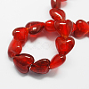 Handmade Silver Foil Glass Beads FOIL-R050-20x13mm-M-2