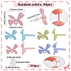 40Pcs Spray Painted Alloy Stud Earring Findings FIND-SP0005-51-2
