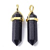 Synthetic Blue Goldstone Pointed Pendants G-G025-01G-25-2