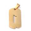 Ion Plating(IP) 304 Stainless Steel Pendants STAS-O127-D01-2
