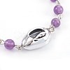 Natural Amethyst Beads Bracelets BJEW-JB03954-03-3