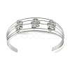 Non-Tarnish 304 Stainless Steel Hollow Open Cuff Bangles BJEW-Q348-03P-09-3