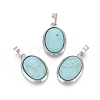 Synthetic Turquoise Pendants G-L512-D11-1
