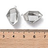 Brass Pendant Rhinestone Settings KK-C079-13P-3