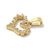 Ion Plating(IP) 304 Stainless Steel Micro Pave Cubic Zirconia Pendants STAS-Z107-04G-07-2
