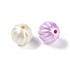 Plating Opaque Acrylic Beads X-MACR-K361-06-2