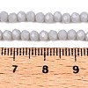 Opaque Solid Color Imitation Jade Glass Beads Strands EGLA-A044-P3mm-D19-4