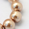 Baking Paint Pearlized Glass Pearl Round Bead Strands X-HY-Q330-8mm-11-3