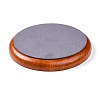 Flat Round Wood Pesentation Jewelry Bracelets Display Tray ODIS-P008-15C-02-2