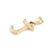 304 Stainless Steel Pendants STAS-F235-01G-J-2