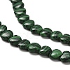 Synthetic Malachite Beads Strands G-P575-C14-6mm-4