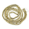 Electroplate Non-magnetic Synthetic Hematite Beads Strands G-S352-72-2