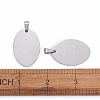 Tarnish Resistant 304 Stainless Steel Pendants STAS-I140-18S-4