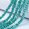Electroplate Glass Beads Strands EGLA-A034-T2mm-B04-1