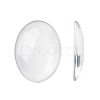 Transparent Oval Glass Cabochons X-GGLA-R022-40x30-1