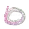 Transparent Glass Bead Strands GLAA-H023-02D-3