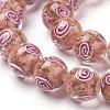 Handmade Gold Sand Lampwork Beads Strands LAMP-L072-G05-1