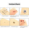 18 Sets Crown & Bowknot & Rose Flower Brass Leather Snap Buttons Fastener Kits SNAP-YW0001-05AB-6