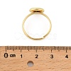 Brass Adjustable Finger Rings Findings KK-A272-07G-3