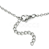 Tarnish Resistant 304 Stainless Steel Cable Chains Macrame Pouch Empty Stone Holder for Pendant Necklaces Making NJEW-TA00083-01-5