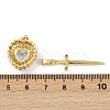 Brass Micro Pave Clear Cubic Zirconia Pendants Sets KK-R226-08G-03-3