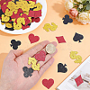 200Pcs 2 Bags Glitter Poker Theme Paper Confetti AJEW-HY0003-55-3