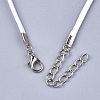 Waxed Cord Necklace Making NCOR-T001-82-3