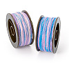 2 Rolls 2 Colors Segment Dyed Round Polyester Twisted Cords OCOR-TA0003-59B-2