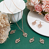 8Pcs Brass Micro Pave Cubic Zirconia Pendants KK-BC0014-68-4