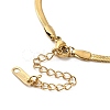 Ion Plating(IP) 304 Stainless Steel Herringbone Chain Necklace for Men Women NJEW-E076-03B-G-3