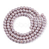 Electroplate Opaque Glass Beads Strands GLAA-T032-P4mm-AB07-3