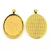 Alloy Pendant Cabochon Settings PALLOY-2422-AG-LF-1
