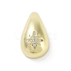 Rack Plating Brass Micro Pave Clear Cubic Zirconia Pendants KK-H474-18G-11-1