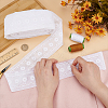 Cotton Flower Pattern Embroidery Lace Ribbon OCOR-WH0078-166-3