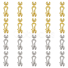 20Pcs 2 Colors Brass Hook and S-Hook Clasps KK-ME0002-92-1