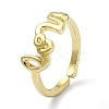 Brass Open Cuff Rings RJEW-B051-34G-1