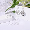 925 Sterling Silver Earring Hooks STER-K167-051B-S-6