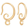 30Pcs Brass Earring Hooks KK-BBC0004-29-1
