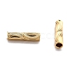 Corrugated Brass Tube Beads KK-H759-27A-G-2