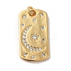 Rack Plating Brass Micro Pave Cubic Zirconia Pendants KK-K377-39G-1