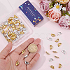 100Pcs 2 Colors Brass Crystal Rhinestone Spacer Bars ALRI-SC0001-60A-3