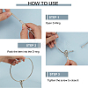 Iron Loose Leaf Book Binder Hinged Rings DIY-WH0723-097P-3
