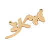304 Stainless Steel Pendants STAS-L279-002G-K-2