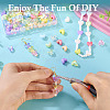 112Pcs 14 Styles UV Plating Transparent and Opaque Acrylic Beads MACR-TA0002-32-5