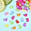 100Pcs Baby Shower Ornaments Acrylic Baby Feet Pendants MACR-YW0004-07-4