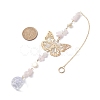 Butterfly Brass Pendant Decorations HJEW-TA00131-01-3