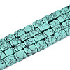 1 Strand Synthetic Turquoise Dyed Beads Strands G-FH0002-59A-2